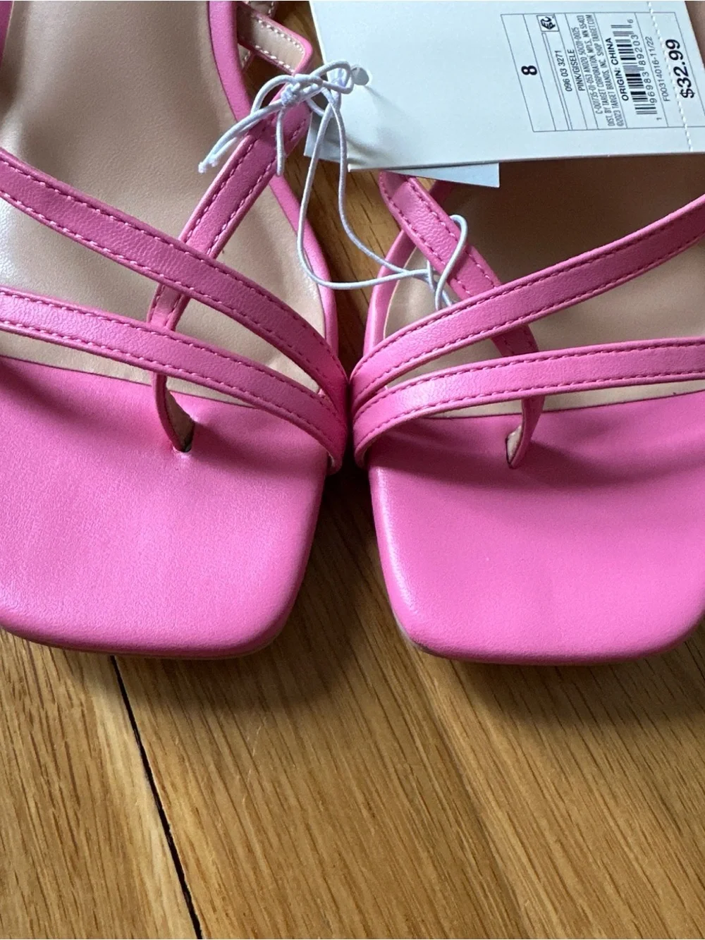 A New Day pink strappy Gisele heels size 8 - Picture 6 of 7